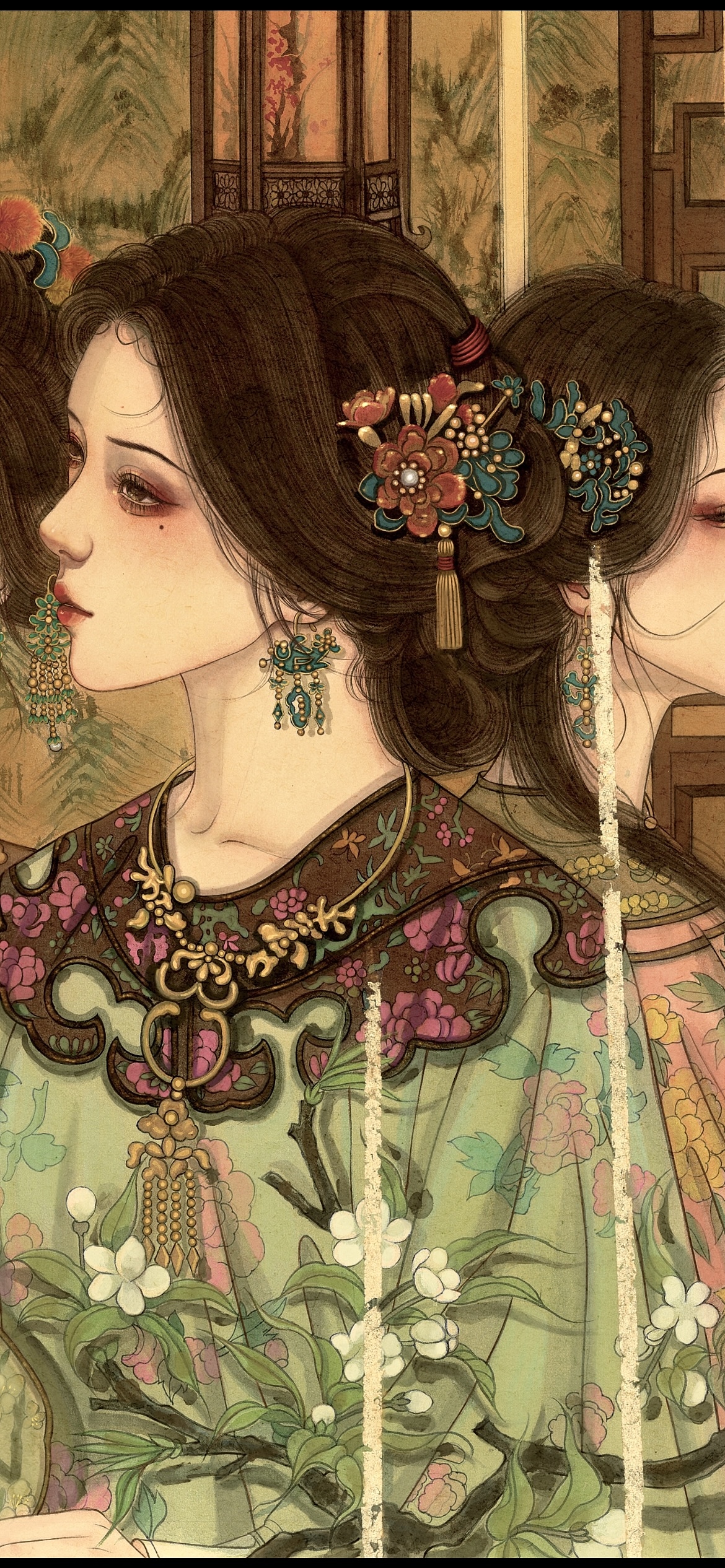 美人图鉴（图ZMzY3NjQwODI0） - 绘画 - 站酷设计师迷森鹿水彩原创素材 - 站酷ZCOOL