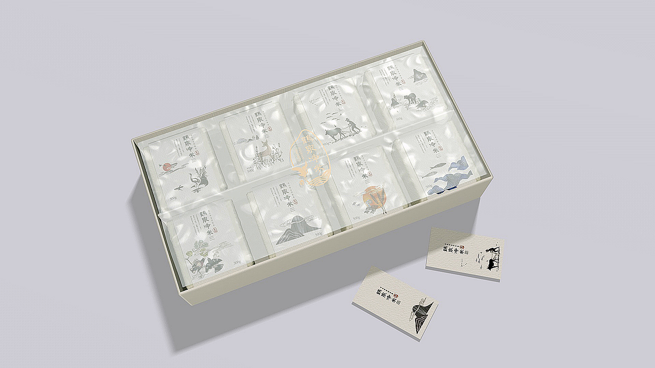 「鹤泉净米」品牌包装设计（图ZMTI1ODI1NTA4） - 包装 - 站酷设计师xujingfeng设计原创素材 - 站酷ZCOOL