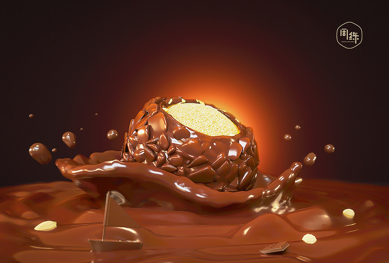一周一练第六季第三周：C4D巧克力效果（图ZMTMxNTU2MDI0） - 人物/生物 - 站酷设计师一周一练原创素材 - 站酷ZCOOL