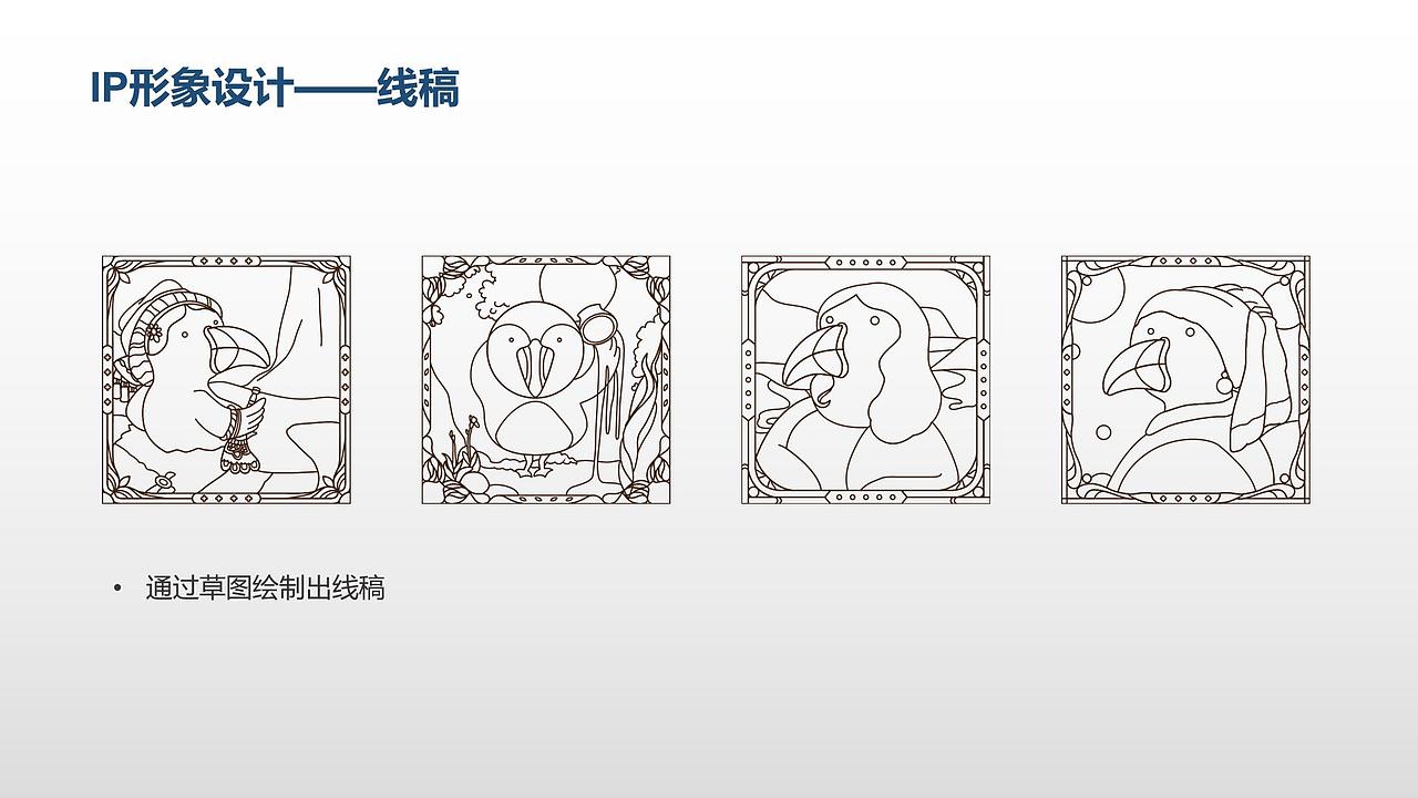 IP形象设计——北欧海鹦的名画演绎（图ZMjEwODA1NDUy） - IP形象 - 站酷设计师Carrie胡嘉俐原创素材 - 站酷ZCOOL