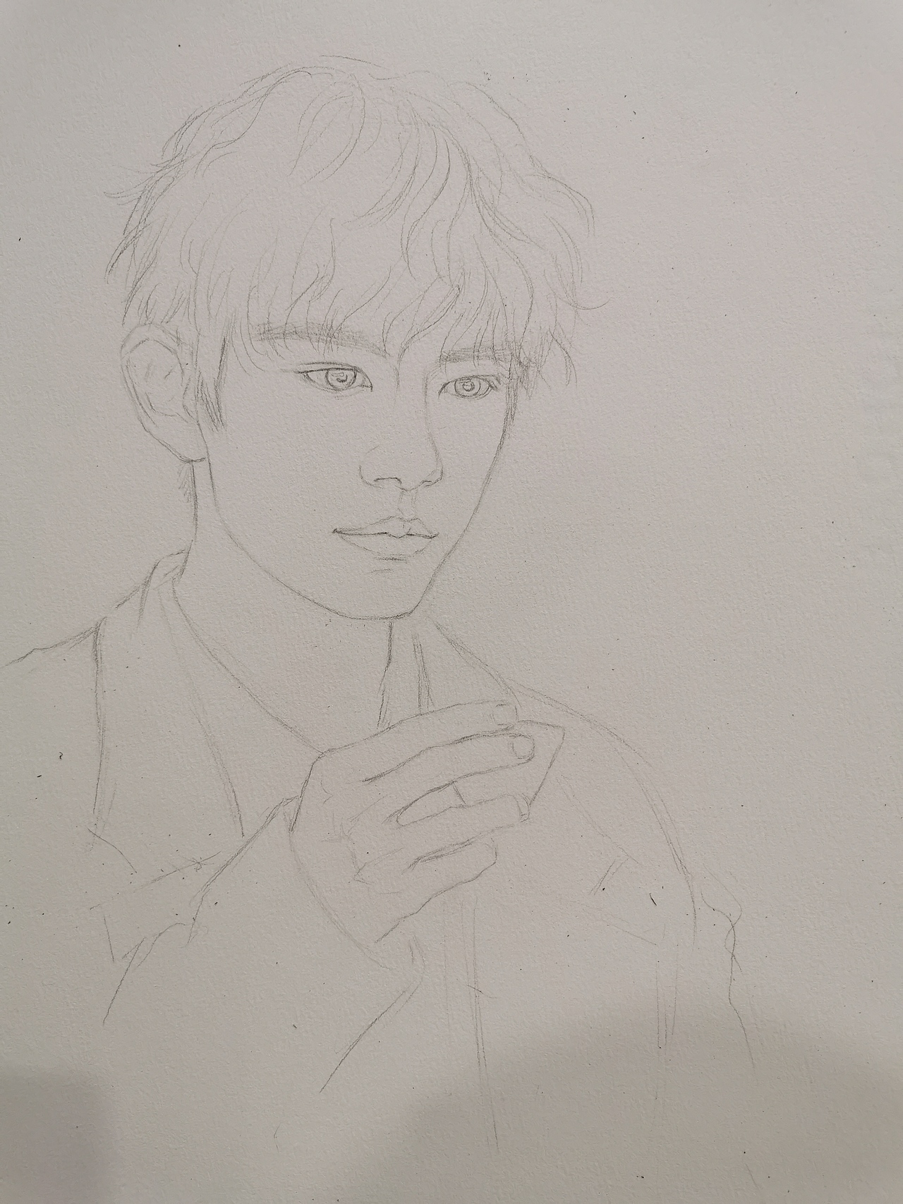 水彩人物肖像，易烊千玺（图ZMTc4NTk5Mjky） - 创作习作 - 站酷设计师Dio荻子原创素材 - 站酷ZCOOL