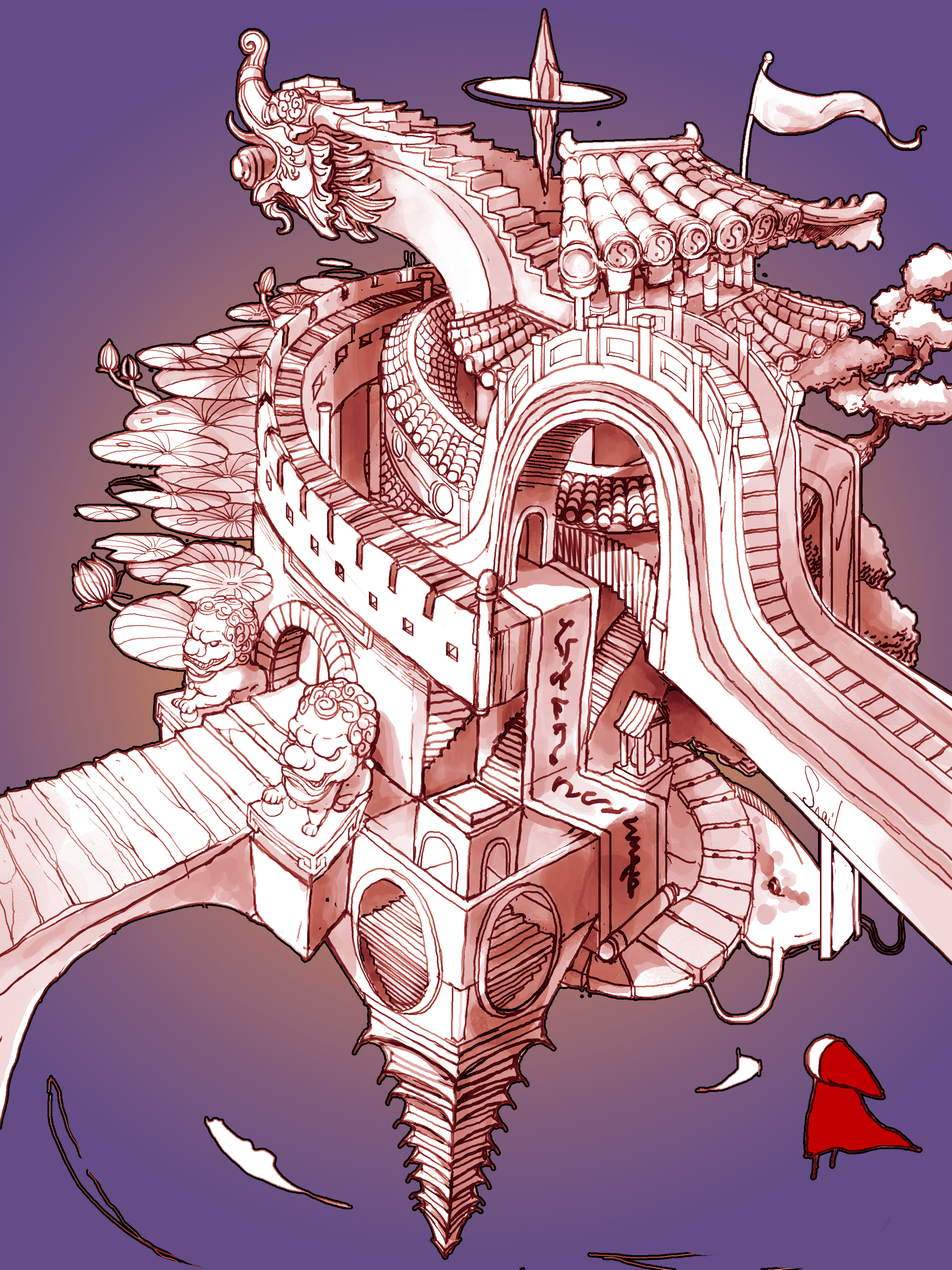 空城计|插画|商业插画|snail91 - 原创作品 - 站酷 (zcool)