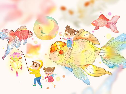 金鱼花灯