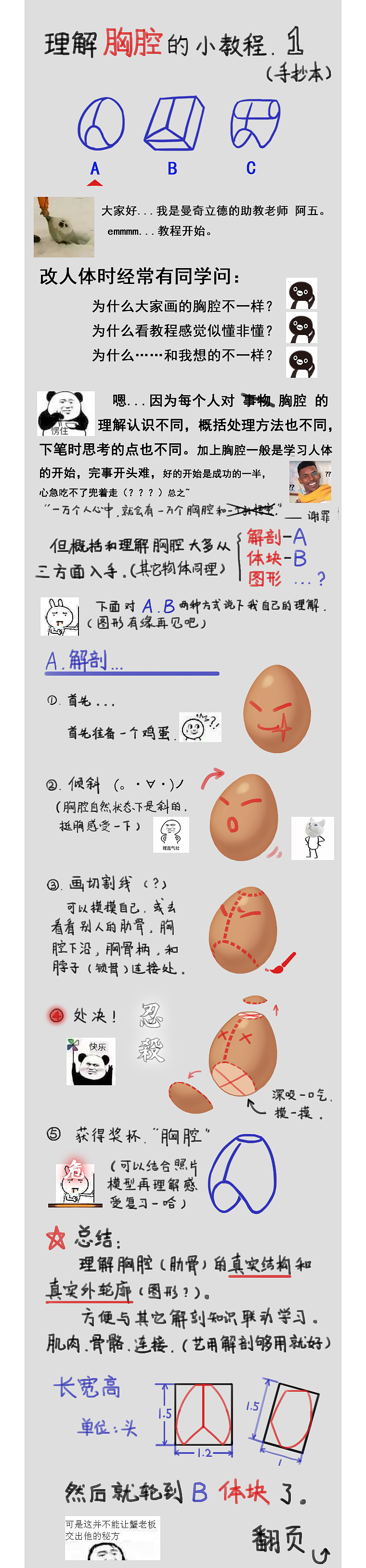 胸腔教程—1（图ZMTgwODAwOTYw） - 游戏原画 - 站酷设计师糖不苦zz原创素材 - 站酷ZCOOL