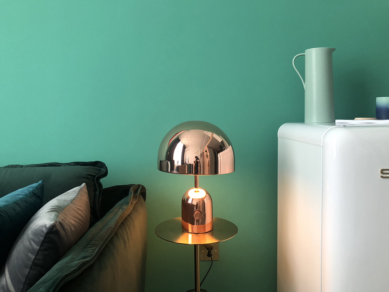 时髦墨绿+脏粉,尽显高级感