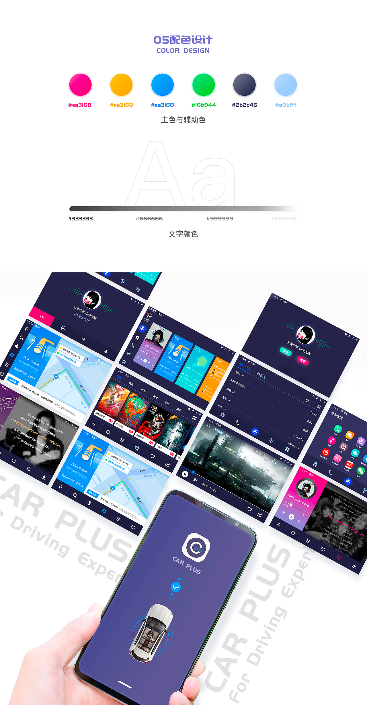 CAR-plus 车载多媒体UI/HMI 概念设计（图ZMTgwNjY5NjM2） - APP界面 - 站酷设计师尹寅111原创素材 - 站酷ZCOOL