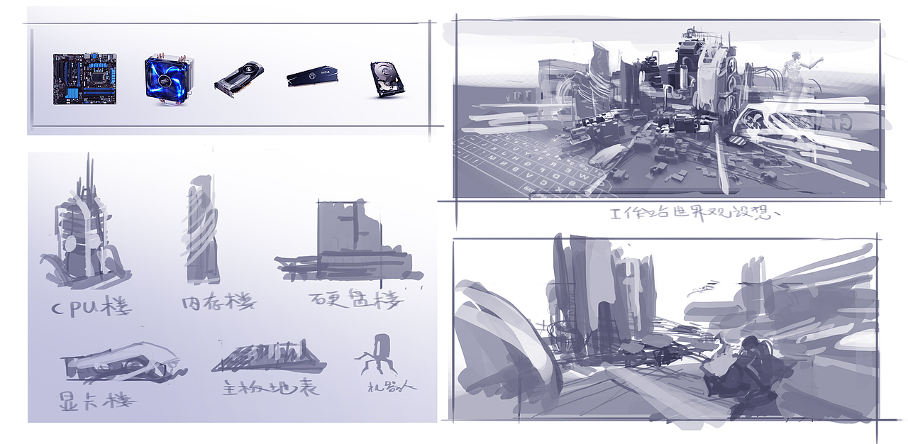 工作站的世界（图ZMTg3NzY3Njk2） - 海报 - 站酷设计师xu旭原创素材 - 站酷ZCOOL