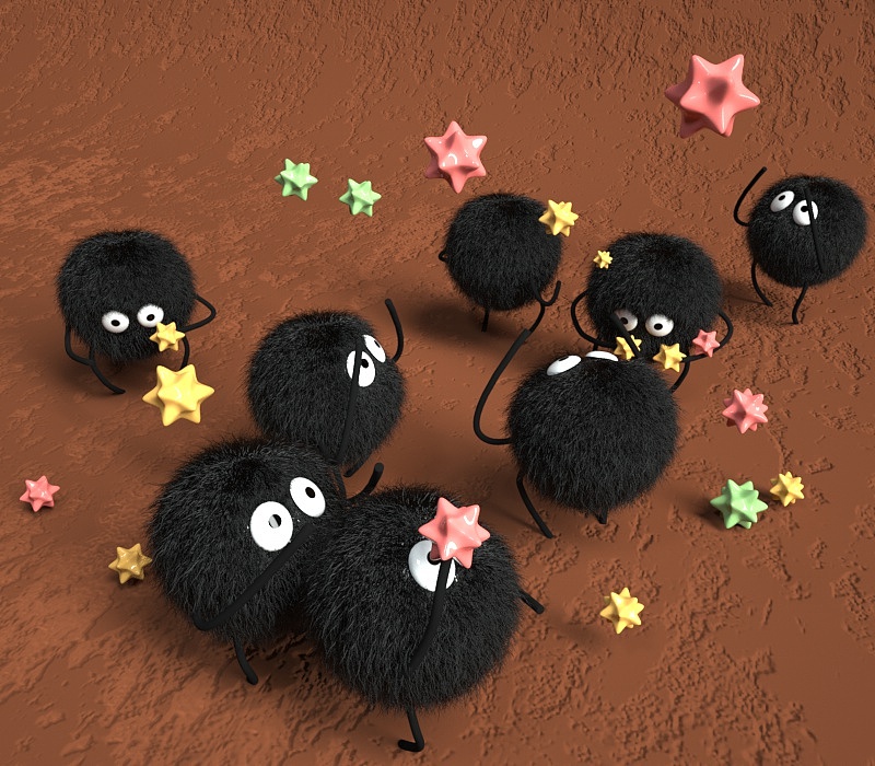 千与千寻中的灰尘精灵