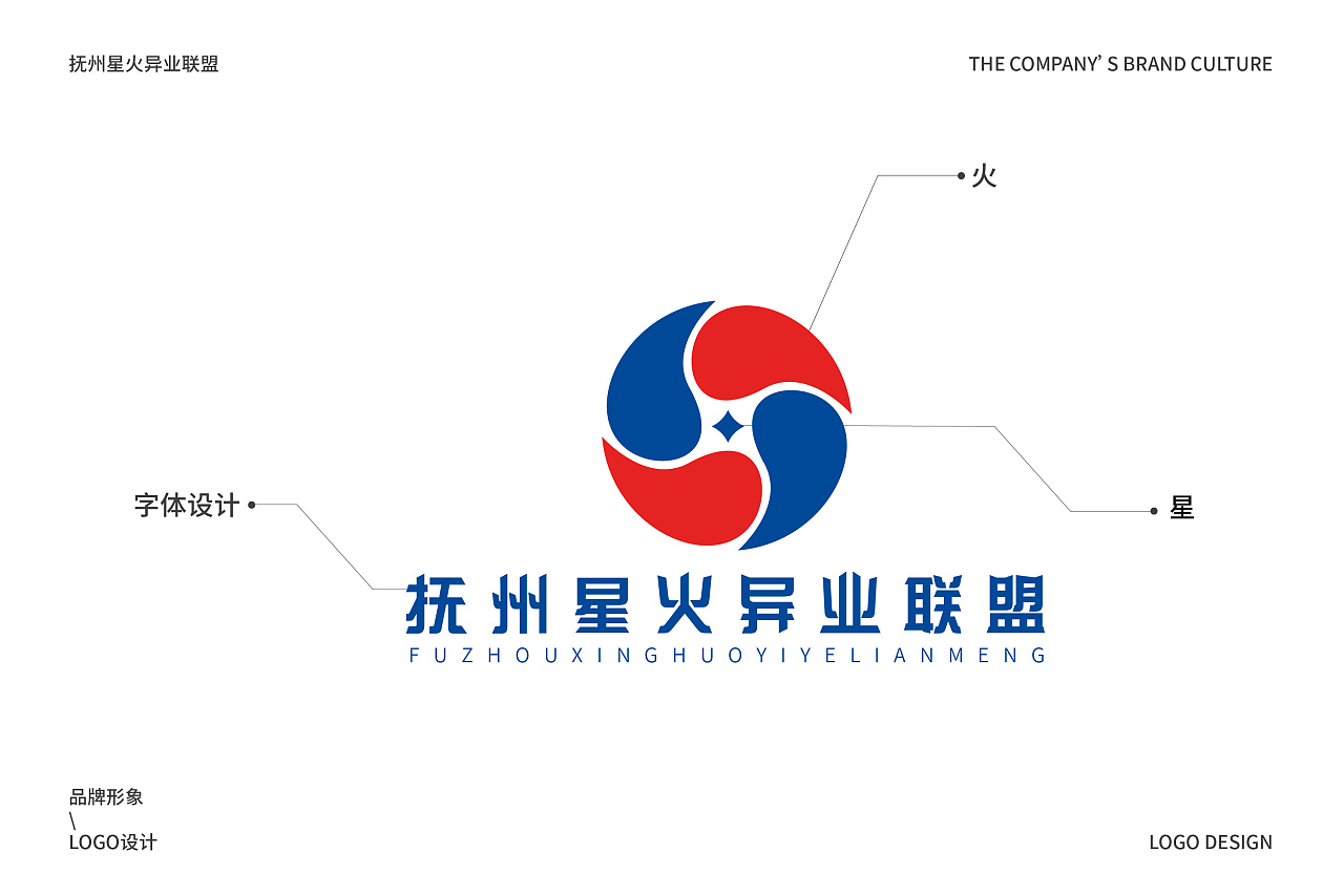 抚州星火异业联盟|平面|logo|蛇皮王书ji设计师 - 原创作品 - 站酷