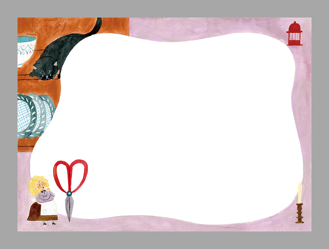 《小茶匙老太太》内文插图（图ZMzA4MzE0OTY4） - 儿童插画 - 站酷设计师云鹿lalala原创素材 - 站酷ZCOOL