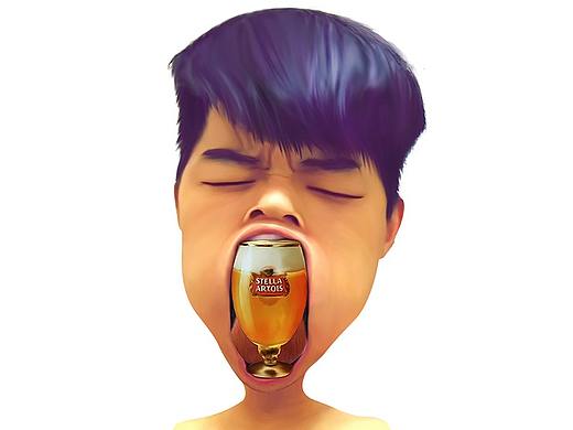 啤酒杯在嘴里面好大（个人主页-ZMzA2MTI1MjQ=） - 创作习作 - 站酷设计师CC崇原创素材 - 站酷ZCOOL