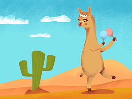 首款表情包-綠洲中駝駝