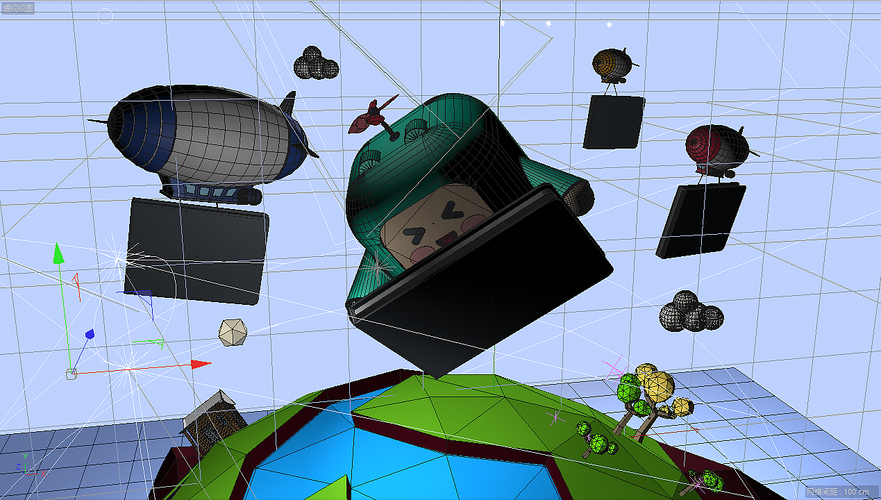 C4D-手指点读机包装盒