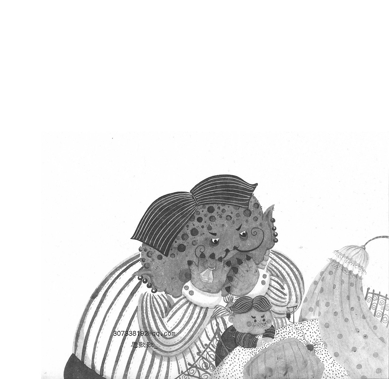 绘本风格插画绘制337534动漫/人物绘画377开心的时光机卡面设计5[士气