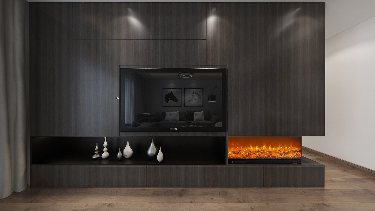 重庆现代风格黑白灰装修效果图-翠湖天地跃层180平装修（图ZMTA2OTg2NDg4） - 家装设计 - 站酷设计师子平设计home原创素材 - 站酷ZCOOL