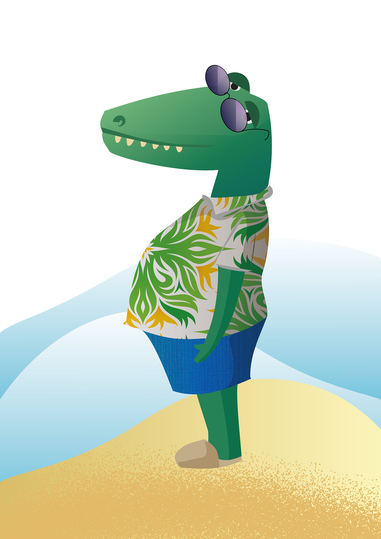 鳄鱼大叔|插画|儿童插画|loreen酱 - 原创作品 - 站酷 (zcool)