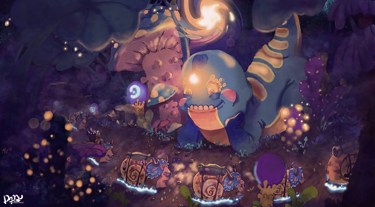 dimoo幻想世界|插画|创作习作|阿轩a_xuan - 原创作品 - 站酷 (zcool)