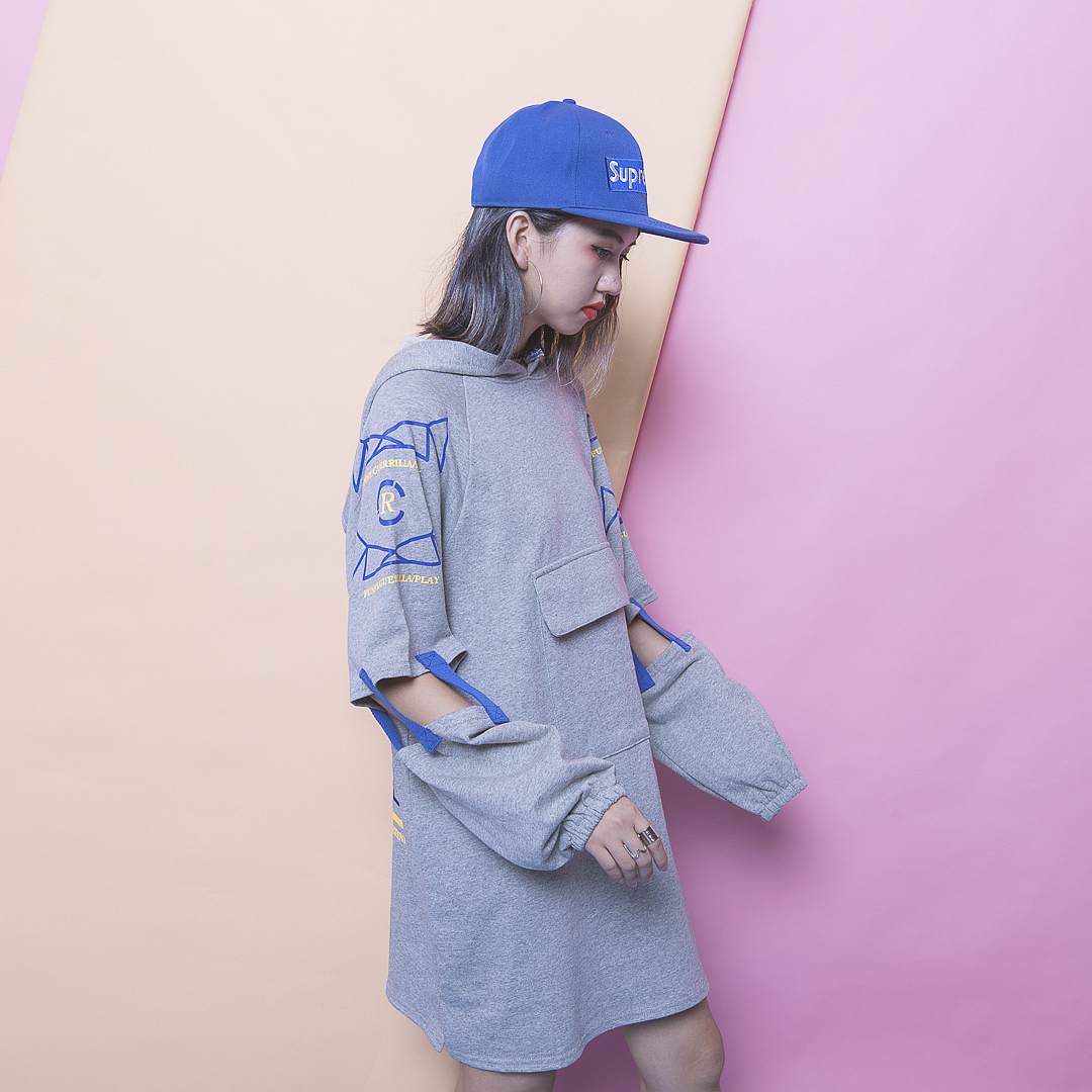 港风个性设计镂空袖宽松连衣裙（图ZNTk4OTczNzI=） - 休闲/流行服饰 - 站酷设计师kevin品牌设计原创素材 - 站酷ZCOOL