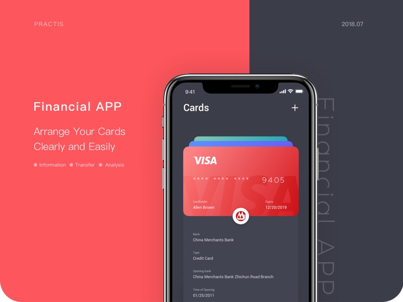 Bank Cards Arrangement App