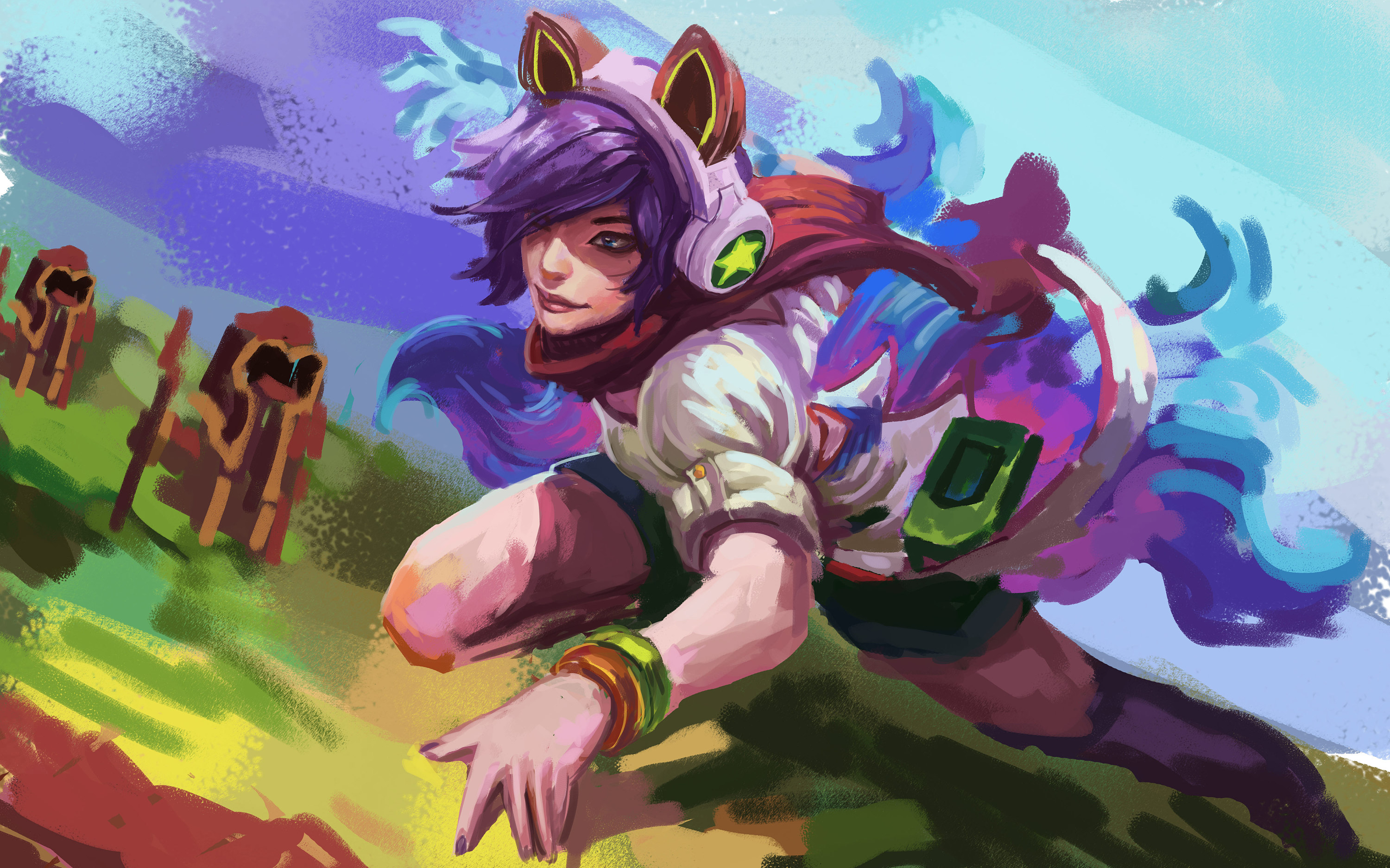 lol电玩阿狸插画 学习