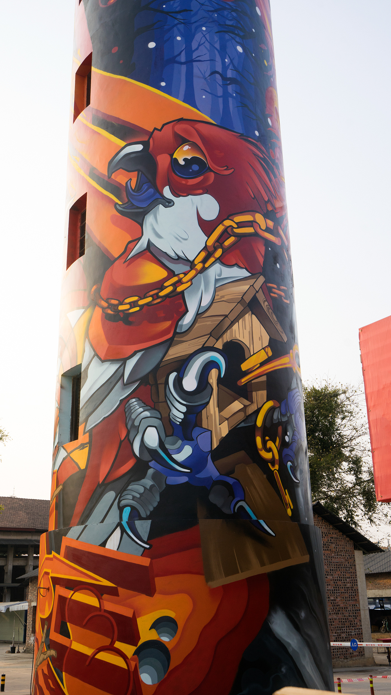 MTS涂鸦团队-如何将一座33米高的水塔变成知名地标建筑（图ZMjE4OTYzNDMy） - 艺术插画 - 站酷设计师MTS_GRAPHIC原创素材 - 站酷ZCOOL