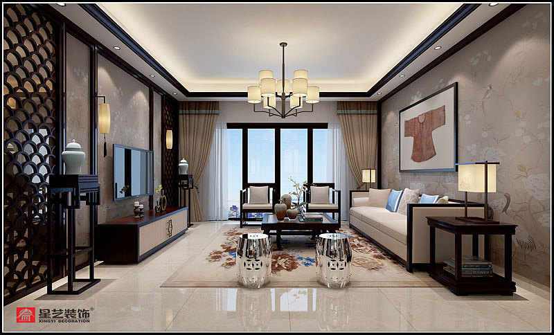 贵阳银海元隆熙府新中式风格装修设计案例!