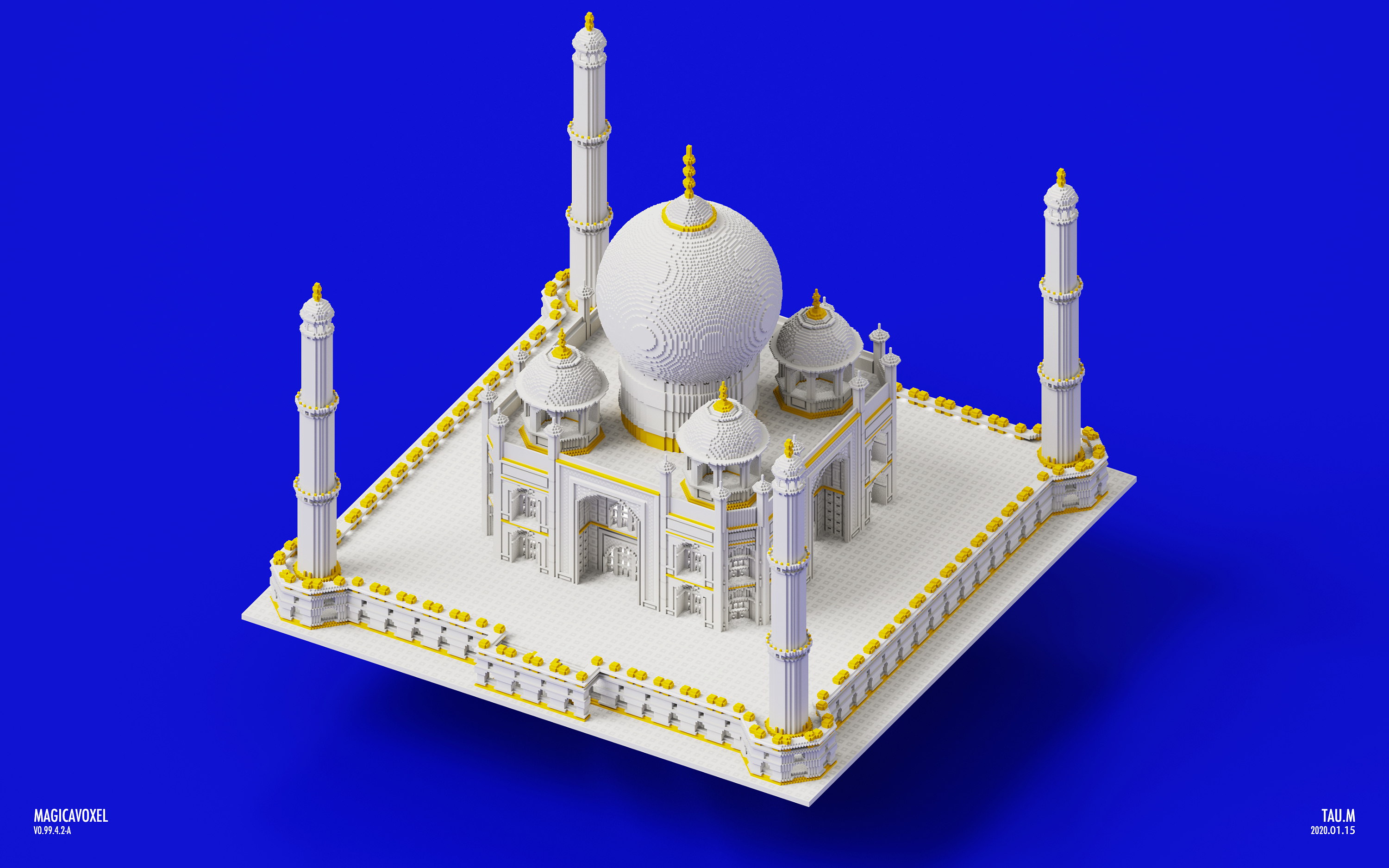 magicavoxel像素体的日常之"泰姬陵"