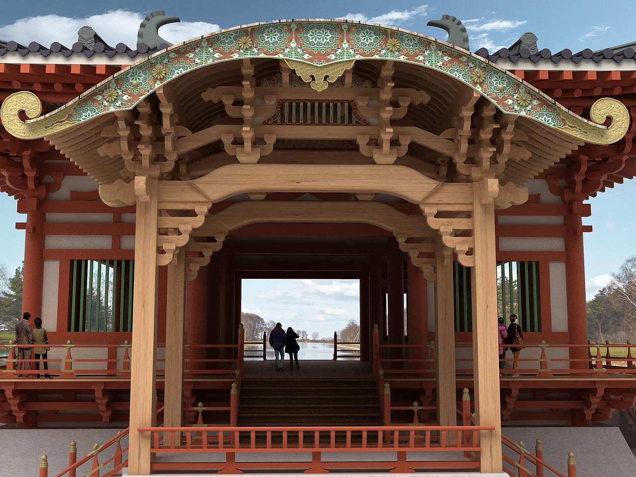 抱厦设计(纯属做的玩,非考据)