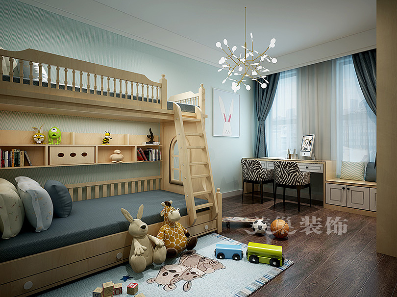 郑州美巢锦艺四季城现代黑白灰风格装修四室143平案例（图ZMTI3NDQ0NTA0） - 家装设计 - 站酷设计师郑州美巢装饰原创素材 - 站酷ZCOOL