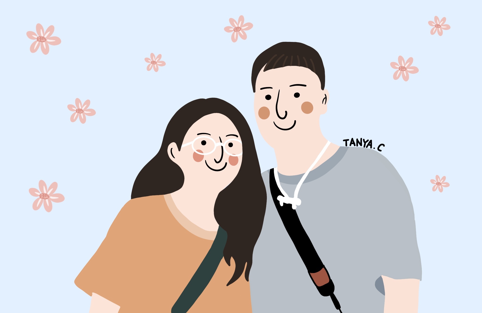 卡通风格 人物肖像