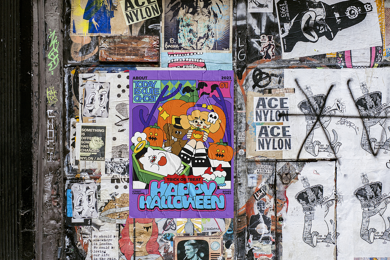 万圣节 | 可爱鬼出没（图ZMzU0MDc3NzI0） - 海报 - 站酷设计师林深linsen原创素材 - 站酷ZCOOL