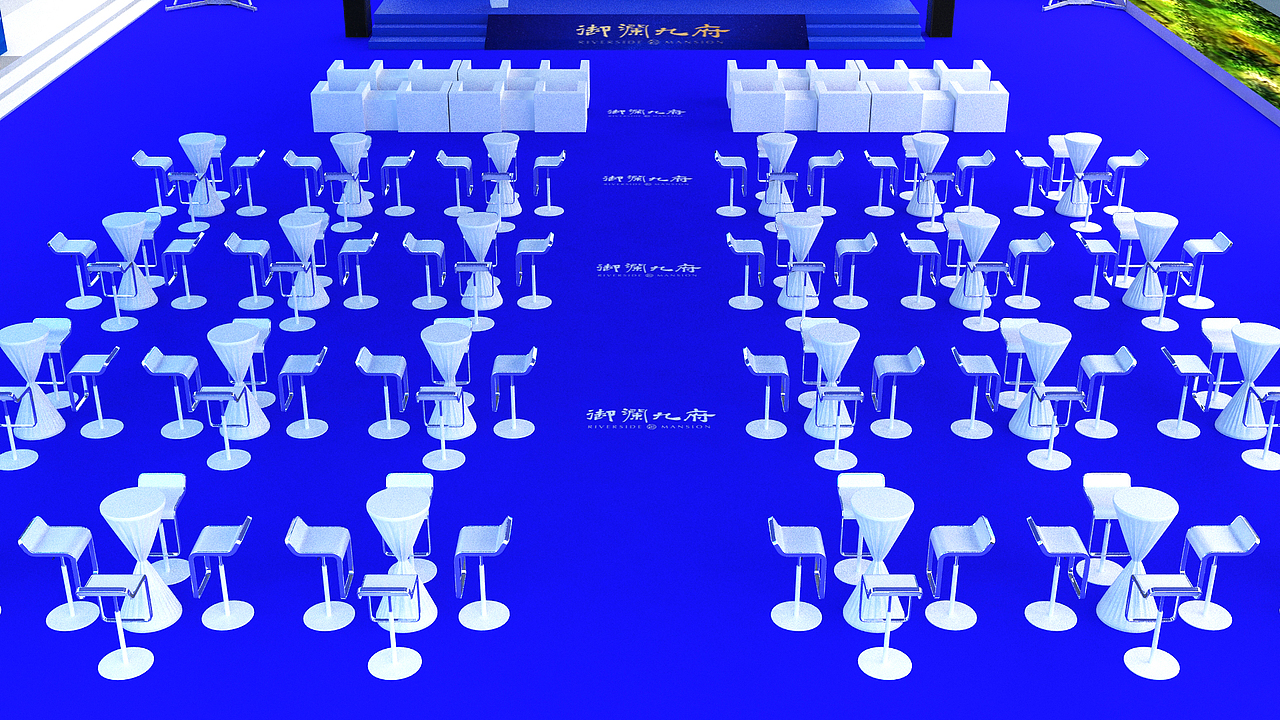 临时营销中心开放活动布局示意图