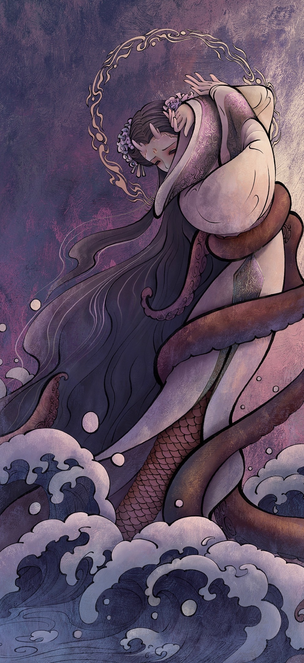 插画系列《鬼神·水系》4⃣️（图ZMzMxMTc3MjYw） - 艺术插画 - 站酷设计师是飞鱼本鱼呀原创素材 - 站酷ZCOOL