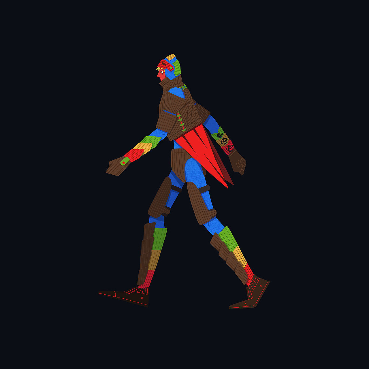 虚拟时装周服装插画