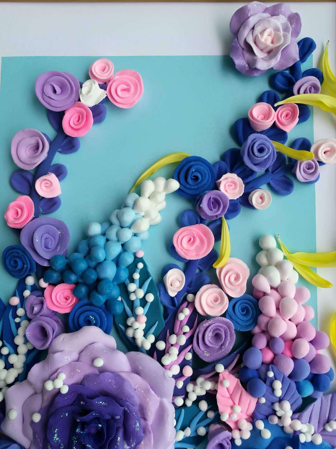 粘土画（图ZMTM5OTgyNDc2） - 其他手工艺 - 站酷设计师贝丽原创素材 - 站酷ZCOOL