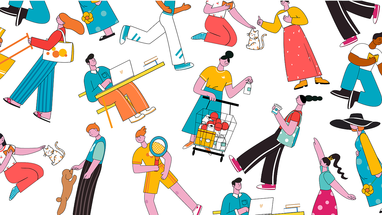 人物插画情绪版