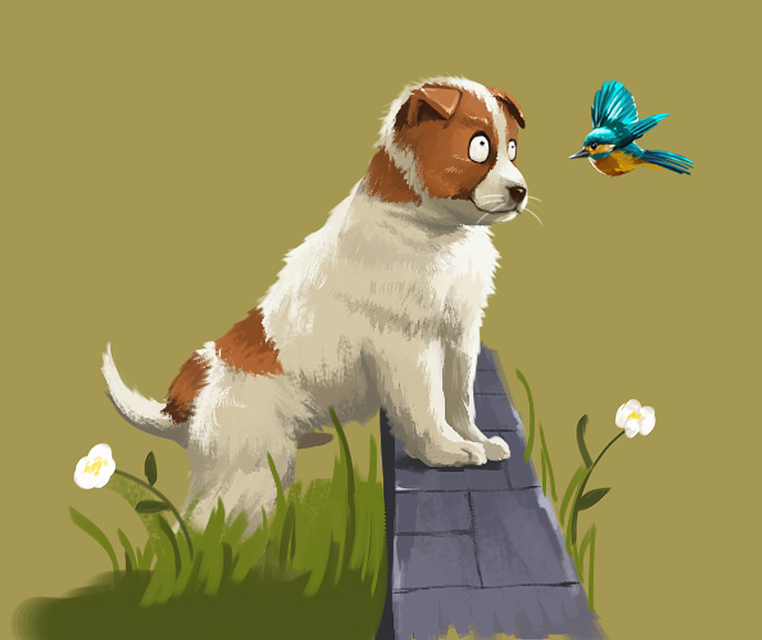 小狗|插画|游戏原画|老河漫画 - 原创作品 - 站酷 (zcool)