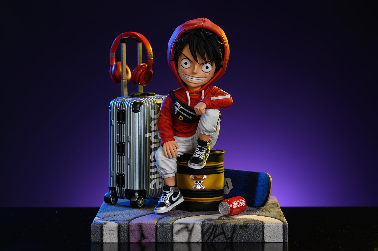 潮牌海贼路飞手办设计