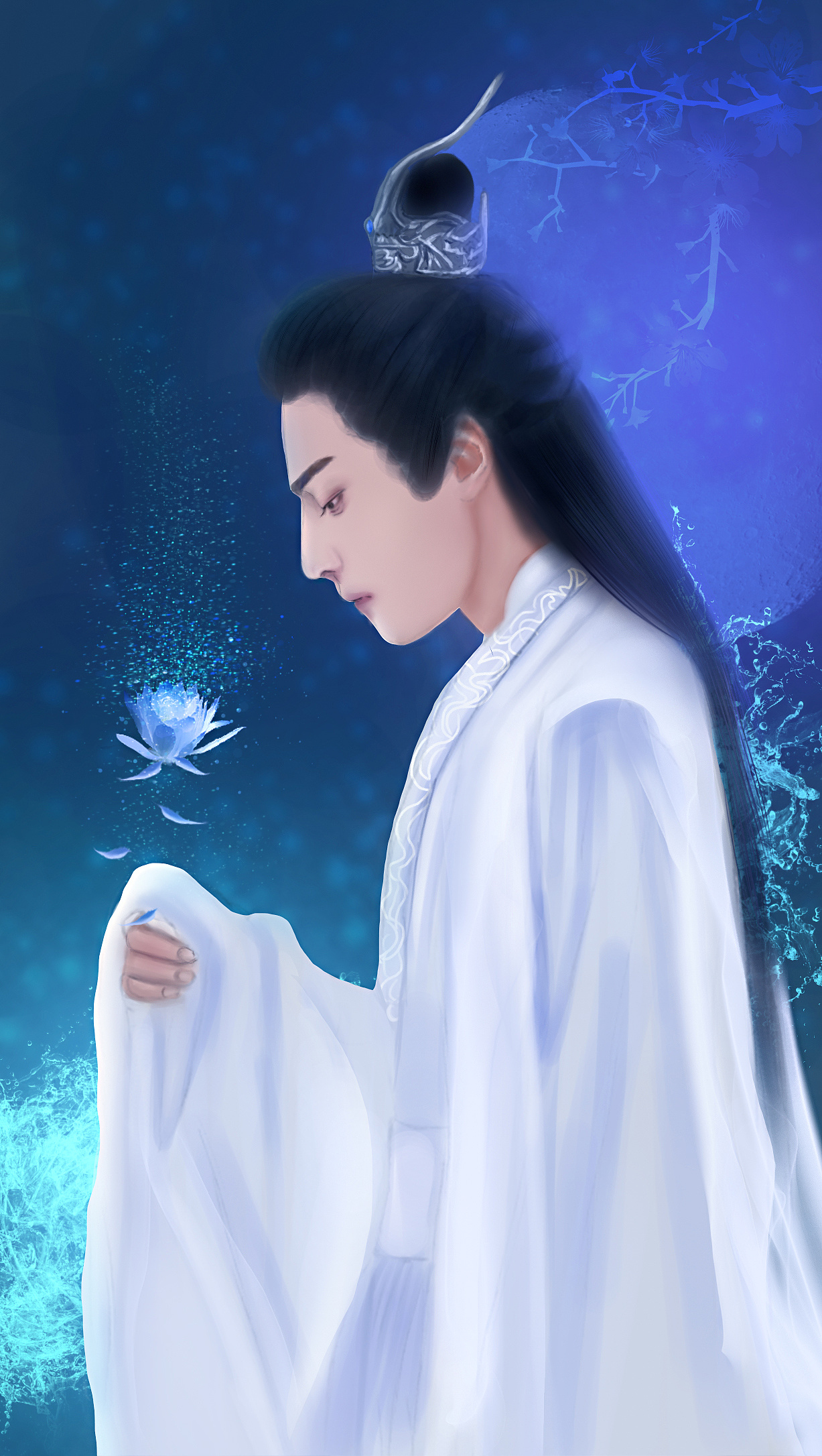 板绘 夜神润玉 罗云熙|插画|插画习作|hppya桃夭夭 - 原创作品 - 站酷