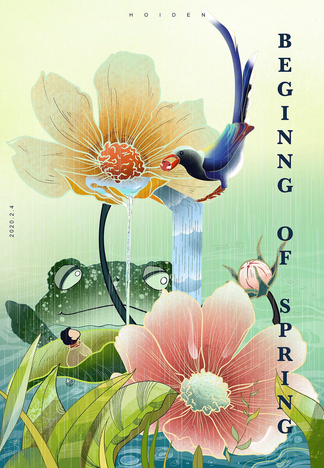 原创插画 - 打春（图ZMTk0NzczOTg4） - 创作习作 - 站酷设计师Hoiden原创素材 - 站酷ZCOOL