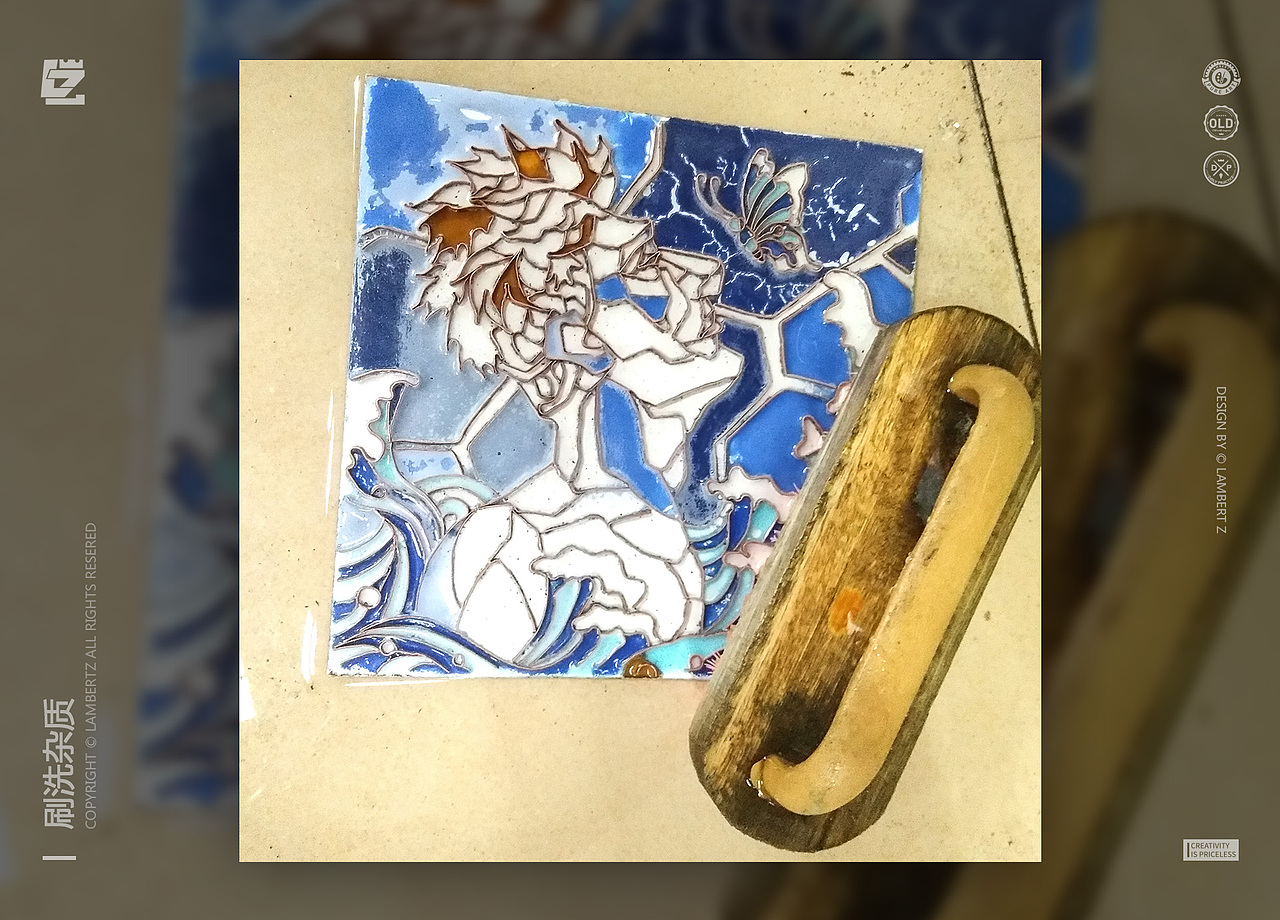 掐丝珐琅-听浪者（图ZMTk4NjgxMTI0） - 其他手工艺 - 站酷设计师画画的LAMBERTZ原创素材 - 站酷ZCOOL