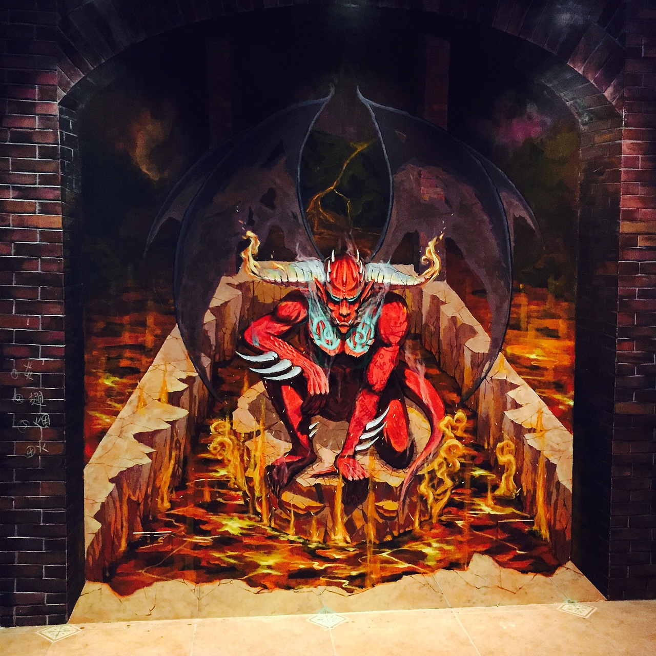 地狱男爵墙绘