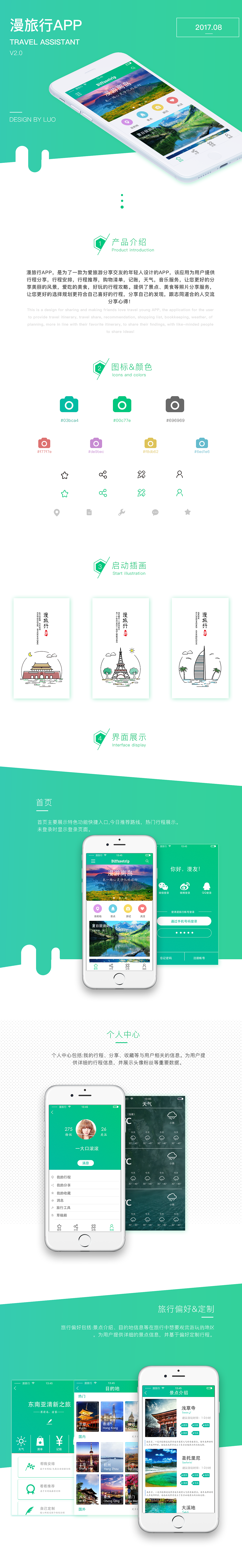 APP界面设计 漫旅行app 旅游 旅行游玩行程分享（图ZOTExODQ5NDQ=） - APP界面 - 站酷设计师纯洁的落落大魔王原创素材 - 站酷ZCOOL