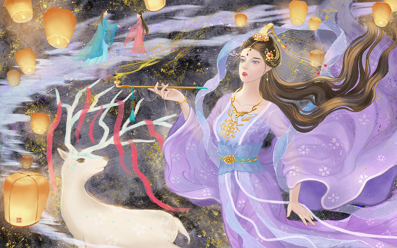 一灯一愿（图ZMjQ0NjQzODI4） - 创作习作 - 站酷设计师熹微榆火原创素材 - 站酷ZCOOL