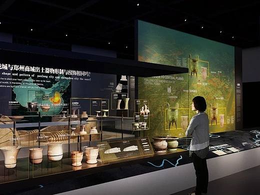 遗址博物馆展览馆展厅效果图