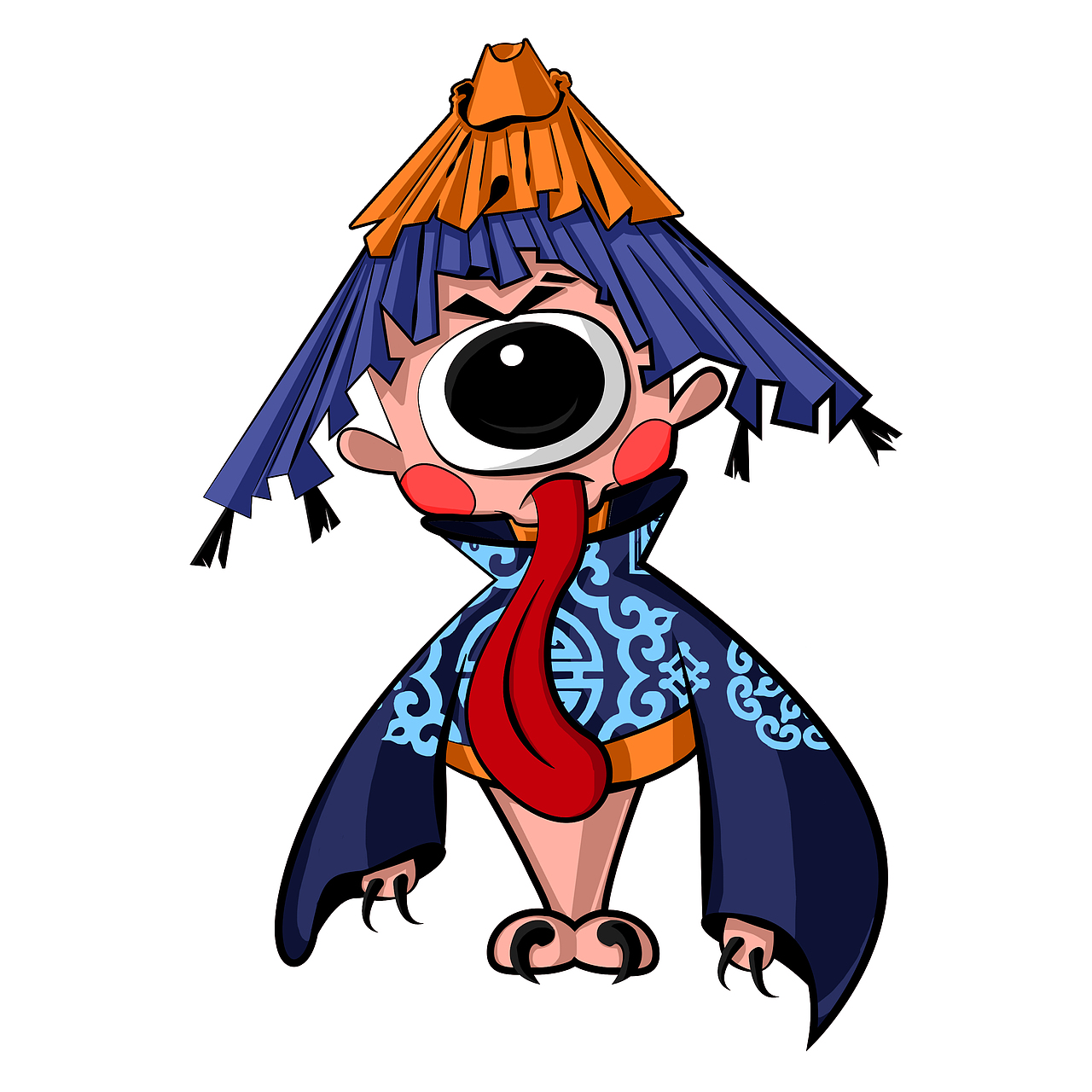 万圣节伞妖怪（图ZMjI5NTU4MDI0） - 创作习作 - 站酷设计师A达达原创素材 - 站酷ZCOOL