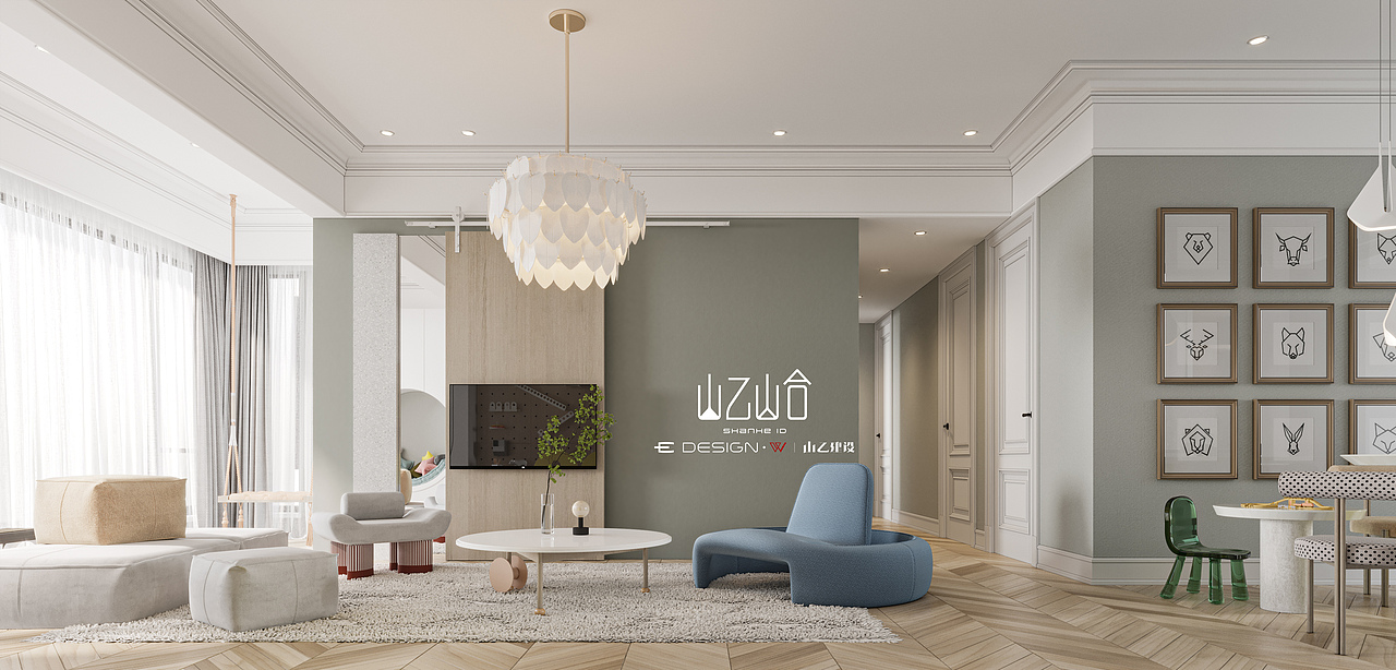 山乙山合|亲子空间样板房