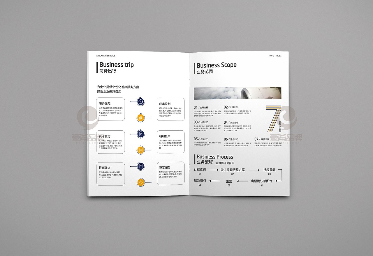 一希品牌设计--航空服务公司画册宣传册设计（图ZMTUyNjMzMjgw） - 书籍/画册 - 站酷设计师一希品牌设计原创素材 - 站酷ZCOOL