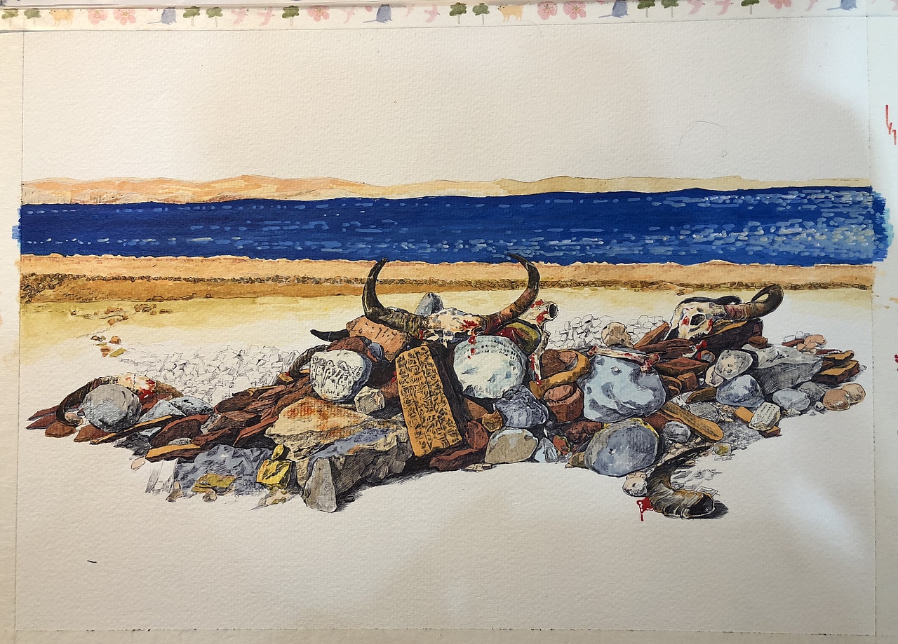 《Sacrificial rites》礼祭（图ZMjAzNTY3Mzg4） - 创作习作 - 站酷设计师Z22450199原创素材 - 站酷ZCOOL