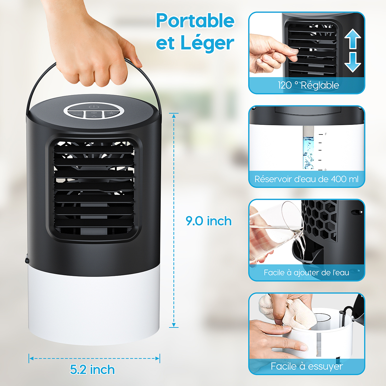 亚马逊冷风机建模渲染主图排版